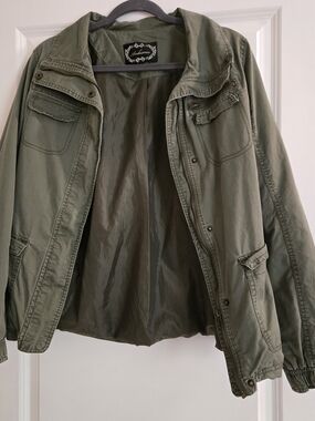 Ambiance Olive Green Jacket with Black Label